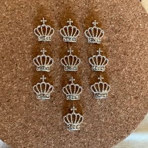 Rhinestone nail jewelry 10 piece.